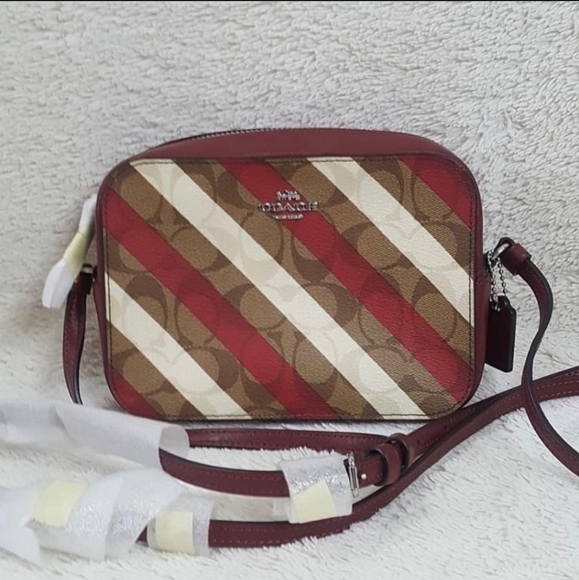 Coach Candy Stripe Mini Camera Bag - Picture 1 of 7